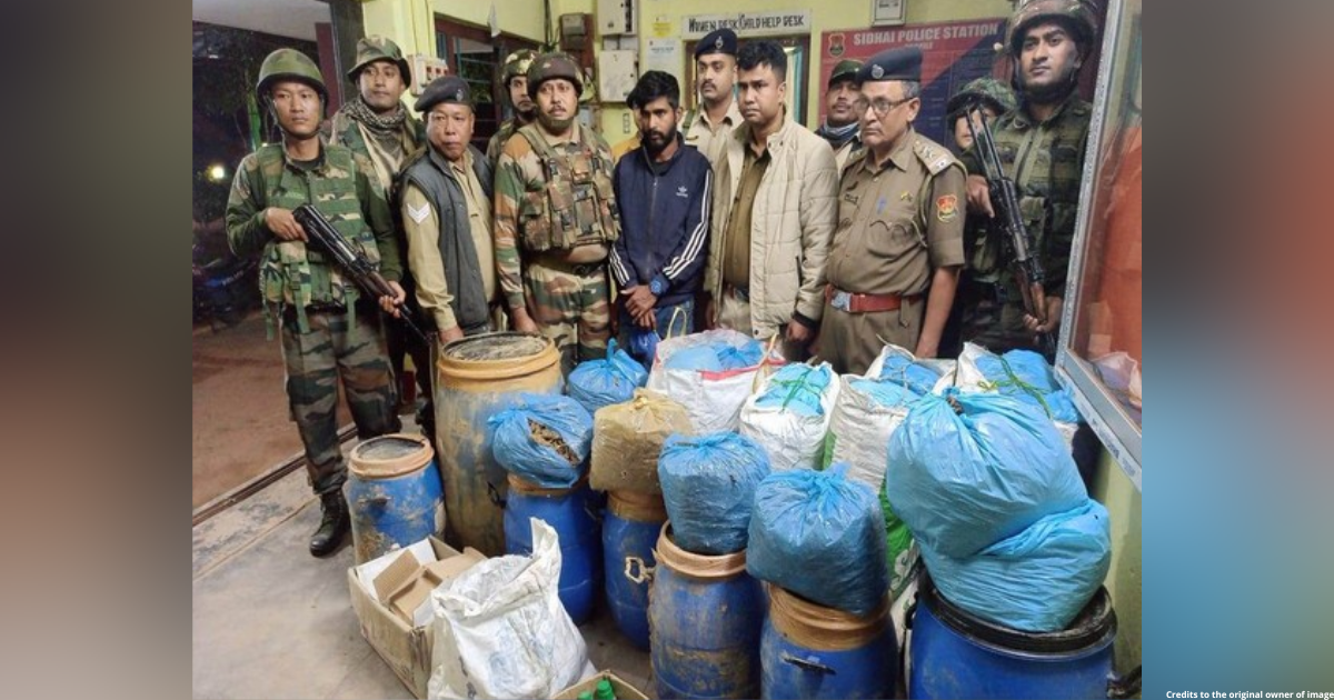 Tripura police seizes 186 kg ganja, arrests one person